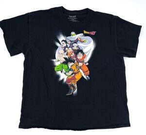 Dragonball Z Shirt Adult Extra Large Navy Graphic Tee T-Shirt Anime Goku